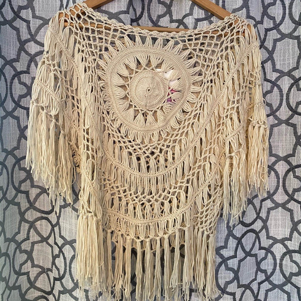 Crochet shirt or cover-up NWT